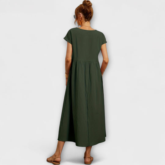 Evania – Loose Falling Summer Dress with Pockets