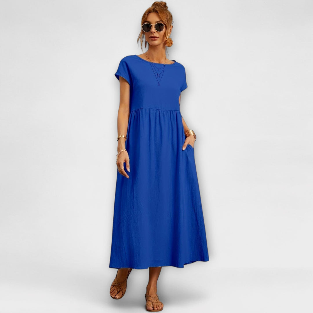 Evania – Loose Falling Summer Dress with Pockets