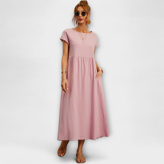 Evania – Loose Falling Summer Dress with Pockets