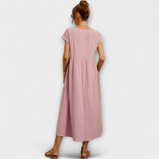 Evania – Loose Falling Summer Dress with Pockets