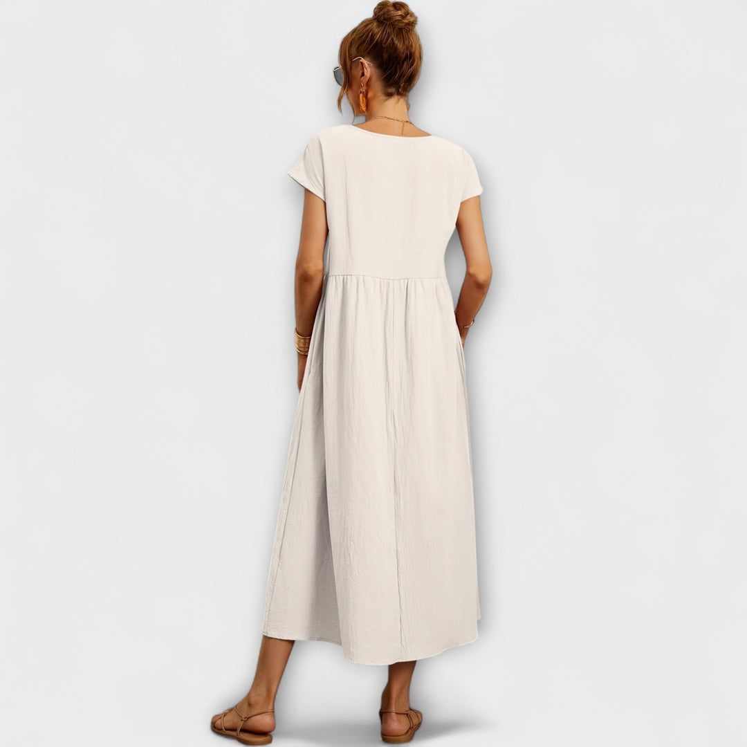 Evania – Loose Falling Summer Dress with Pockets