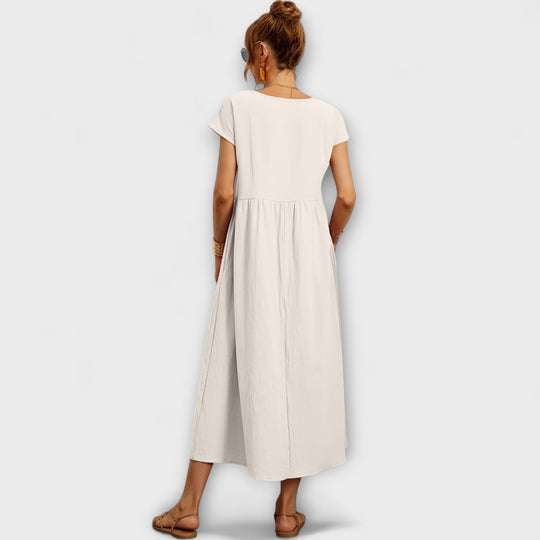 Evania – Loose Falling Summer Dress with Pockets