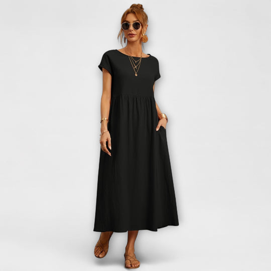 Evania – Loose Falling Summer Dress with Pockets