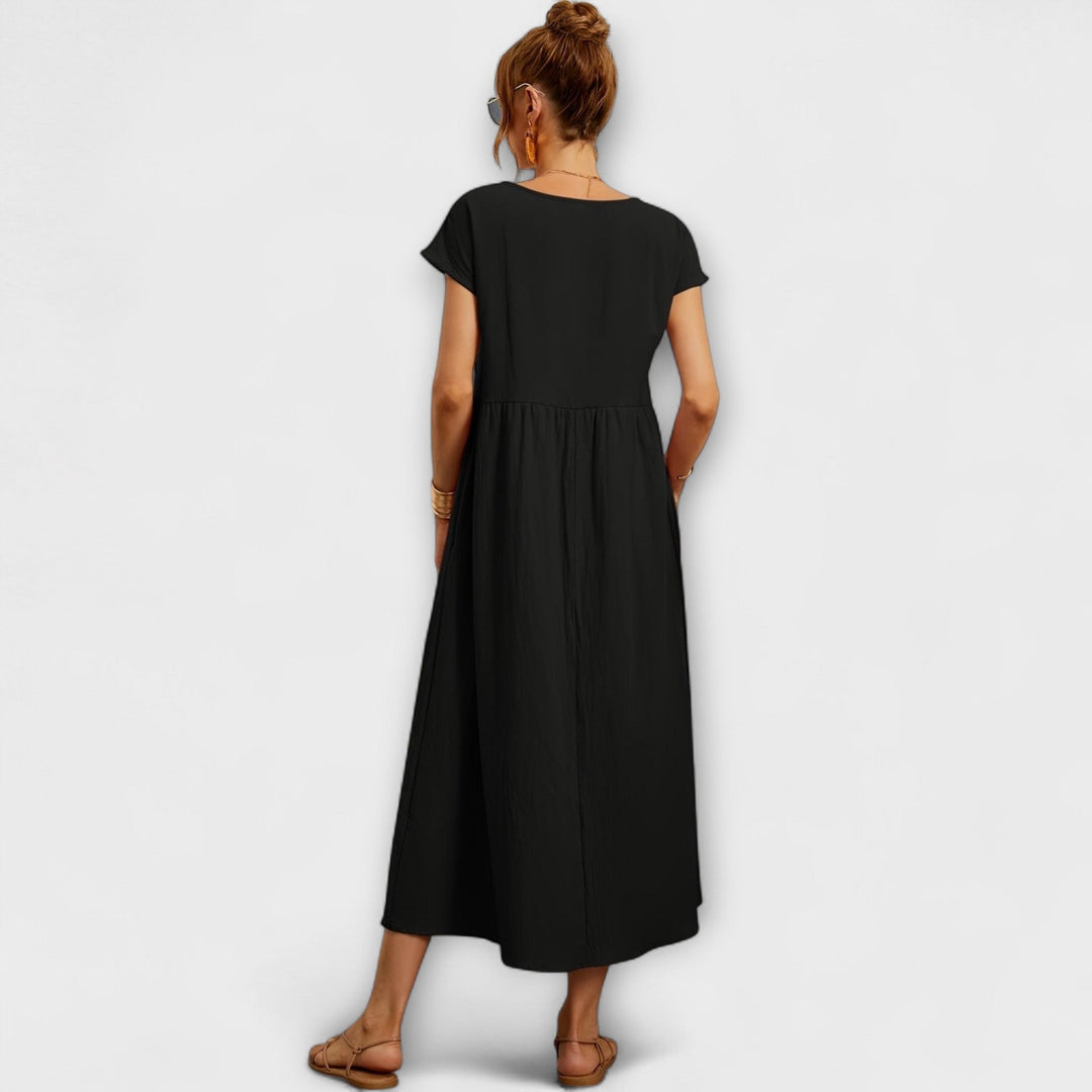 Evania – Loose Falling Summer Dress with Pockets