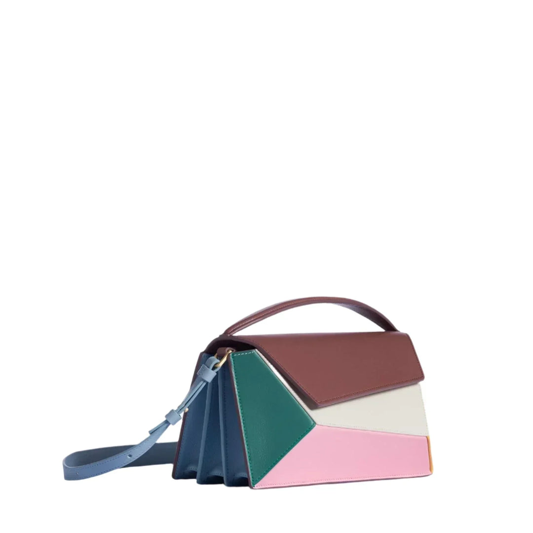Emery – Geometric Color-Block Handbag for Women