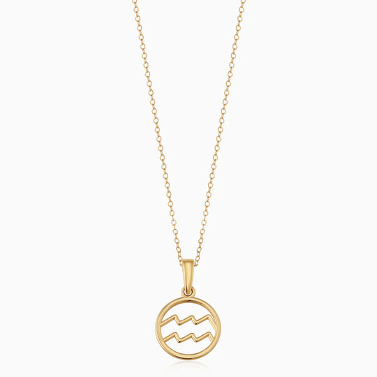 Clea – Zodiac Gold Pendant Necklace for Women