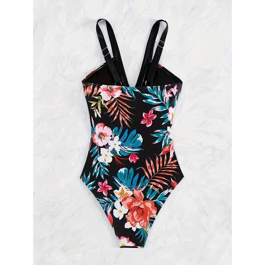 Axenta – Floral Contour One-Piece Swimsuit