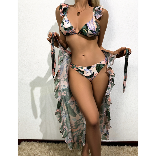 Solara – 3-Piece Tropical Breeze Swimsuit Set