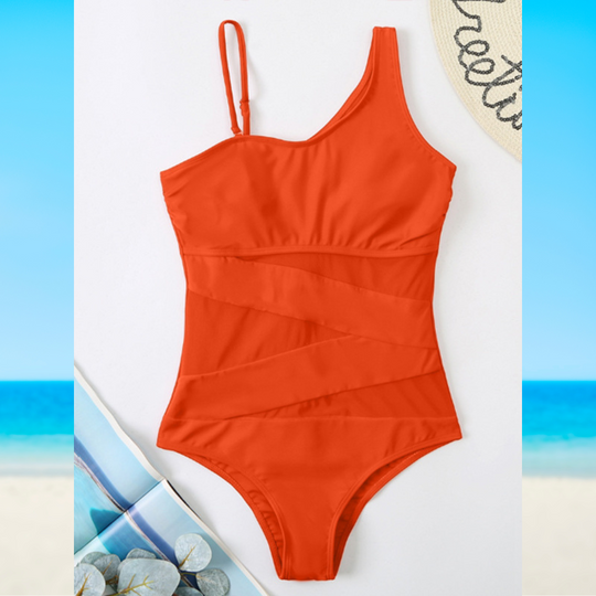 Clyra - Sculpted One-Shoulder Swimsuit for Women