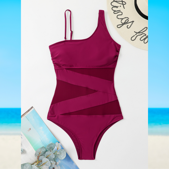 Clyra - Sculpted One-Shoulder Swimsuit for Women