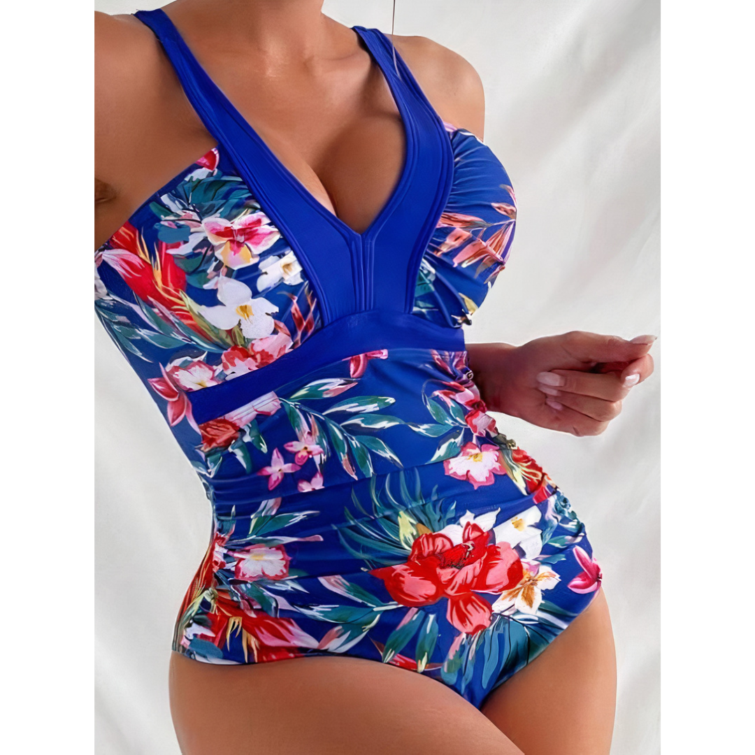 Axenta – Floral Contour One-Piece Swimsuit