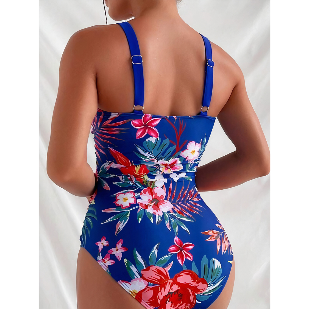 Axenta – Floral Contour One-Piece Swimsuit