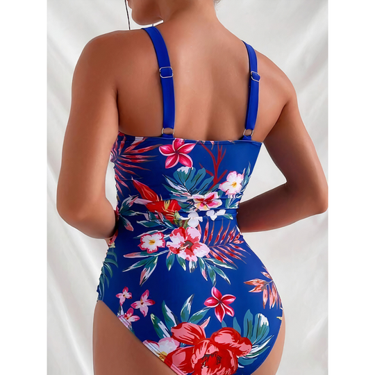 Axenta – Floral Contour One-Piece Swimsuit
