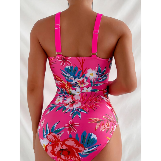 Axenta – Floral Contour One-Piece Swimsuit