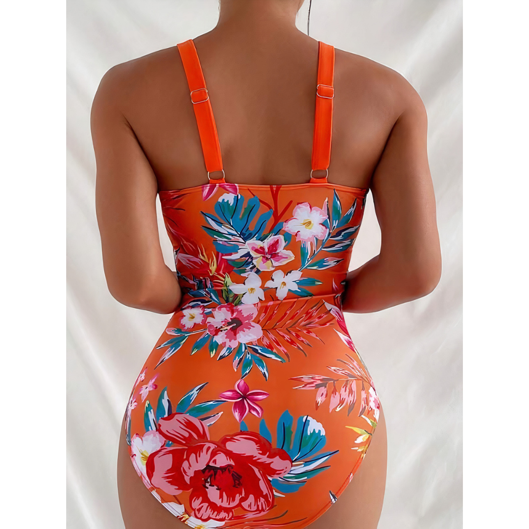 Axenta – Floral Contour One-Piece Swimsuit