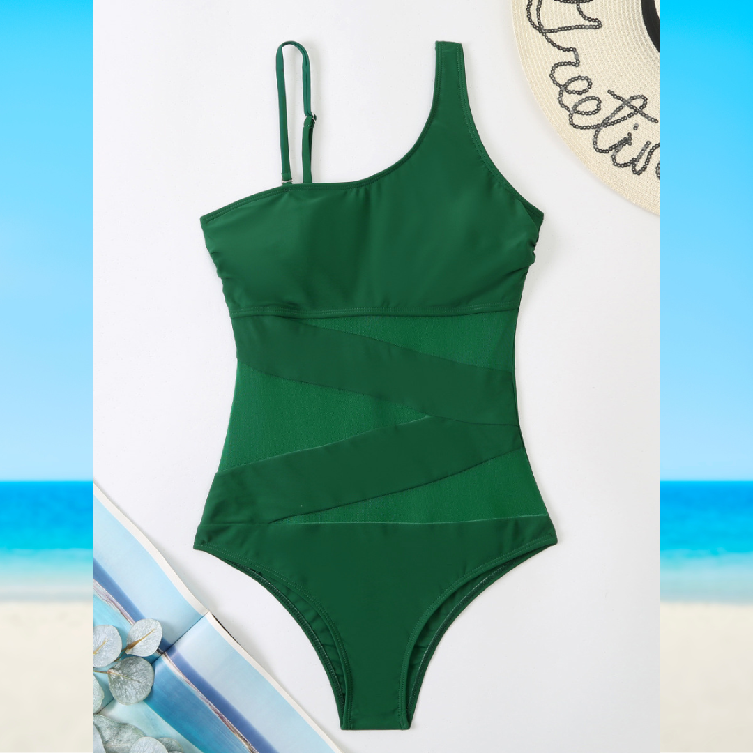 Clyra - Sculpted One-Shoulder Swimsuit for Women