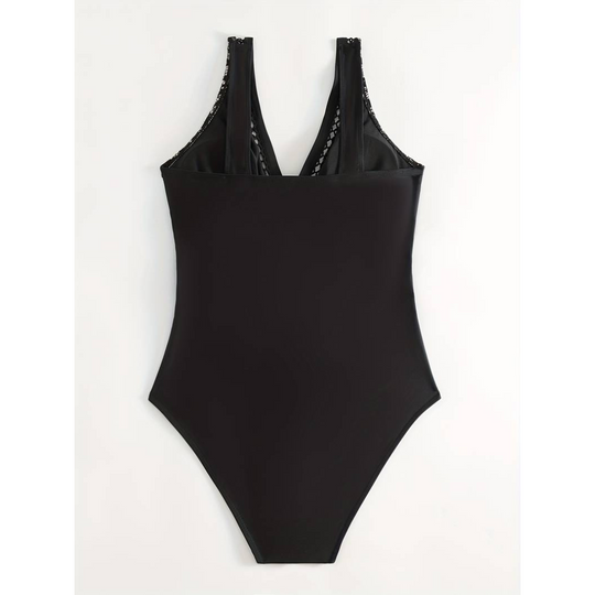 Francine - Lace Detail One-Piece Swimsuit for Women
