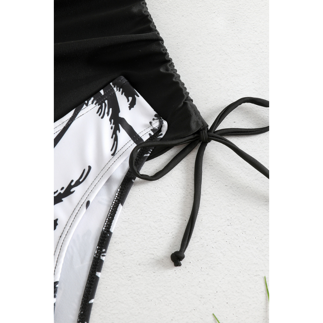 Kess - One-Shoulder Tropical Tankini for Women