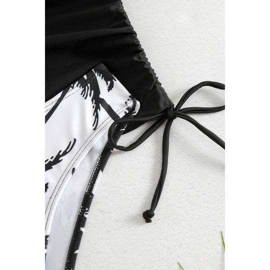 Kess - One-Shoulder Tropical Tankini for Women