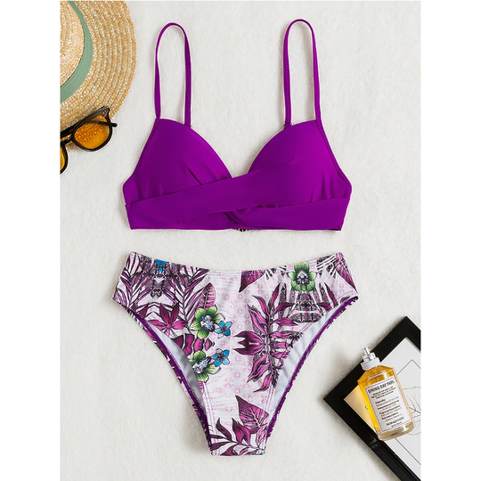 Meira – Sculpted Elegance Floral Bikini Set