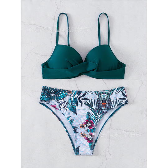 Meira – Sculpted Elegance Floral Bikini Set