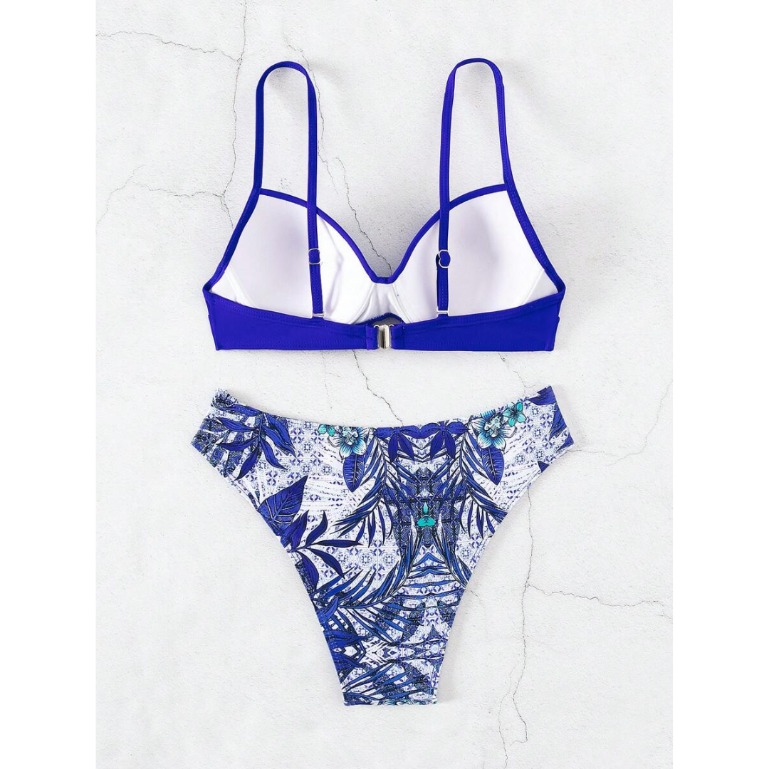 Meira – Sculpted Elegance Floral Bikini Set