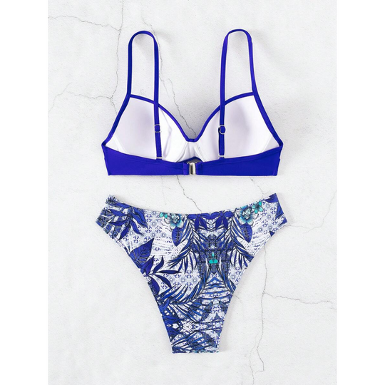 Meira – Sculpted Elegance Floral Bikini Set