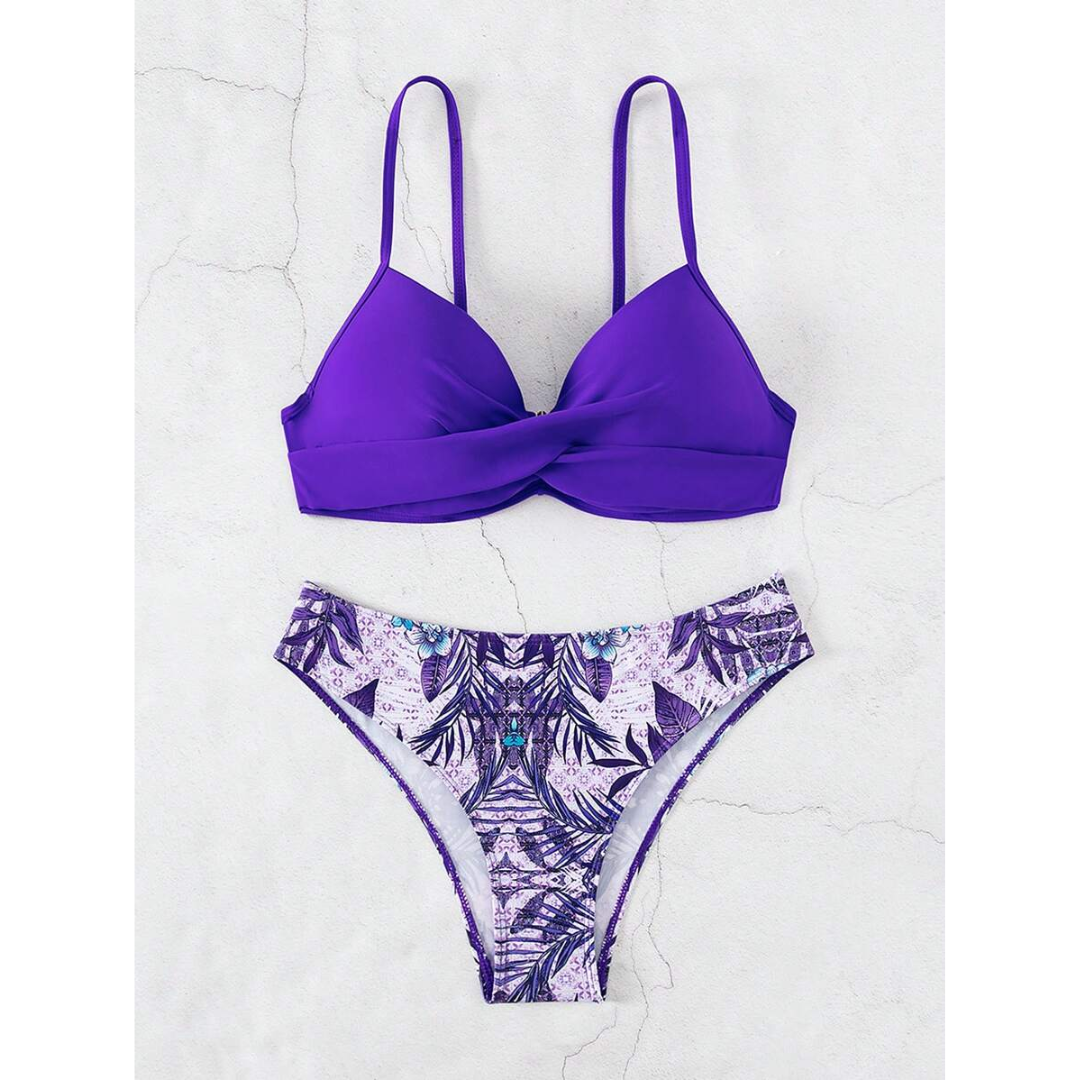 Meira – Sculpted Elegance Floral Bikini Set