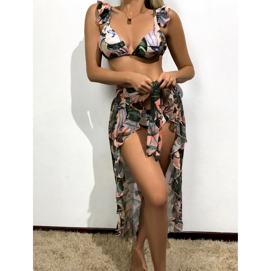 Solara – 3-Piece Tropical Breeze Swimsuit Set