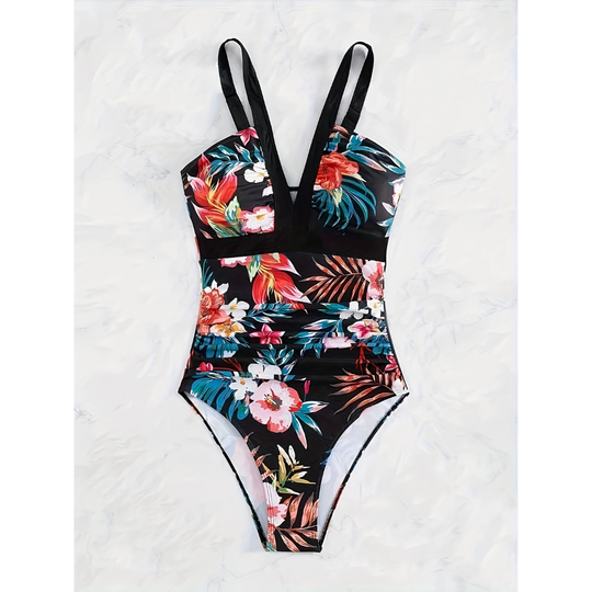 Axenta – Floral Contour One-Piece Swimsuit