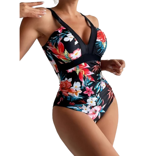 Axenta – Floral Contour One-Piece Swimsuit