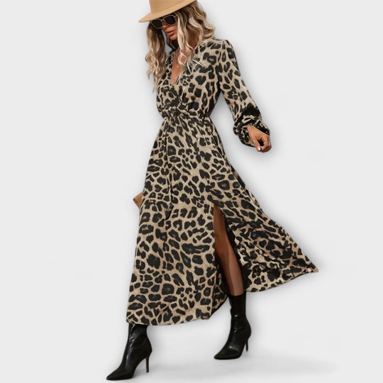 Raphaela - WildMuse Leopard Print Dress