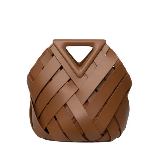 Veyonna – Artistic Woven Leather Handbag for Women