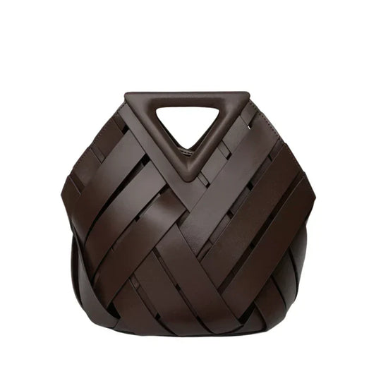 Veyonna – Artistic Woven Leather Handbag for Women