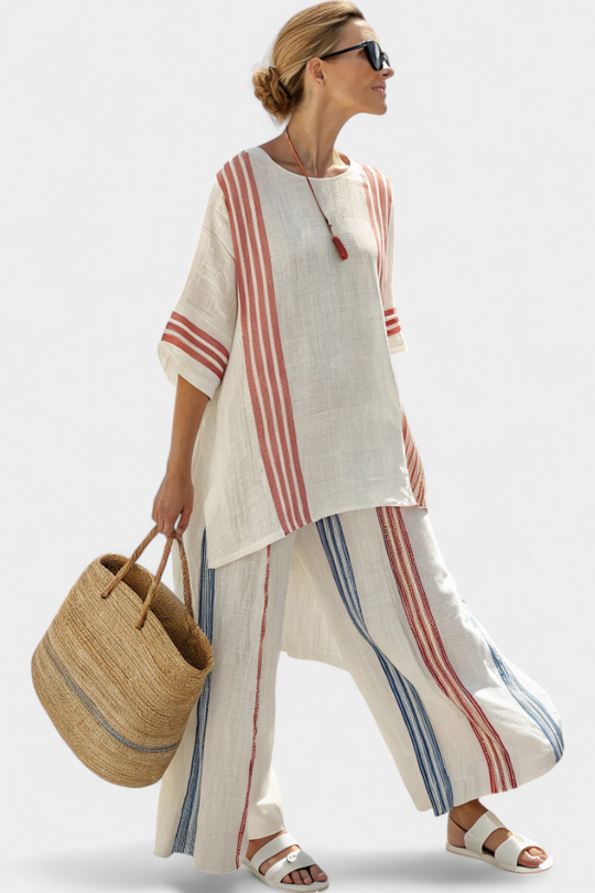 Selah – Bohemian Two-Piece Linen Set for Women