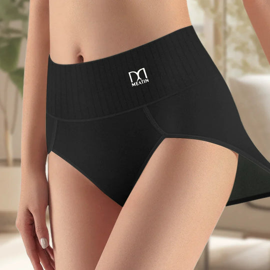 Comfortiva – High-Waist Breathable Cotton Panties for Women (6-pack)