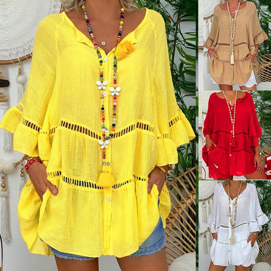 Amara – V-Neck Boho Tunic