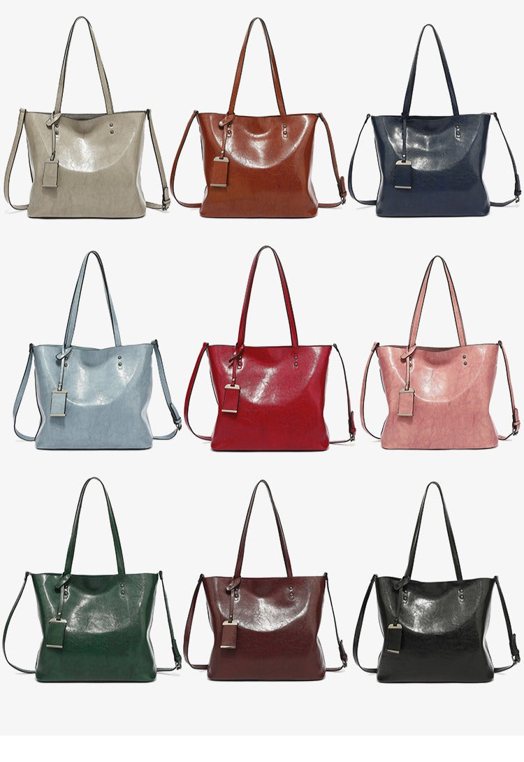Velmira – Structured Leather Tote Bag