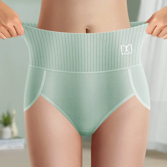 Comfortiva – High-Waist Breathable Cotton Panties for Women (6-pack)