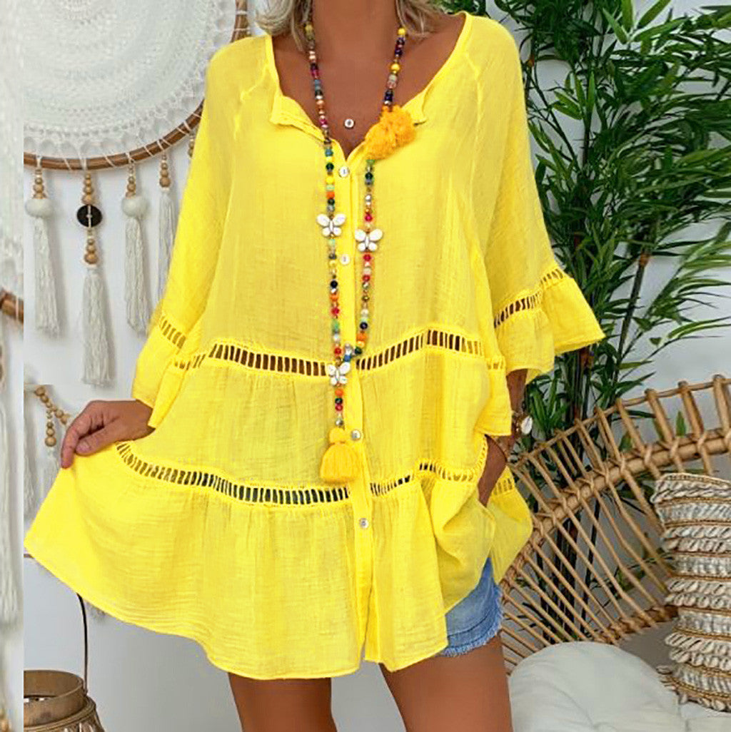 Amara – V-Neck Boho Tunic