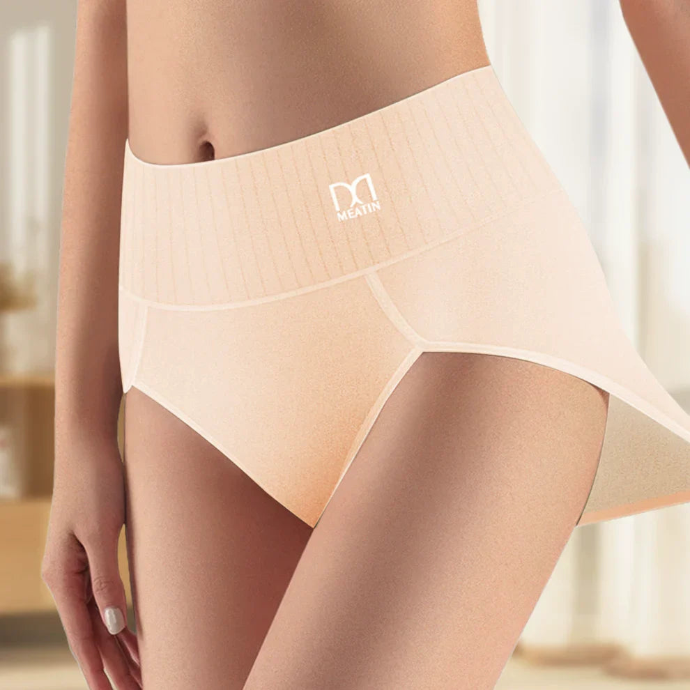 Comfortiva – High-Waist Breathable Cotton Panties for Women (6-pack)