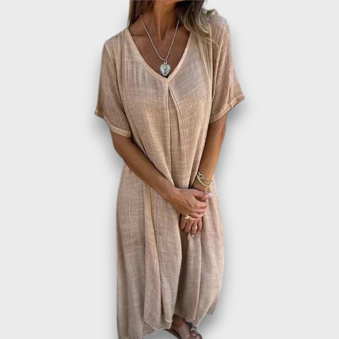 Tirelle – Airy Dress with V-Neck