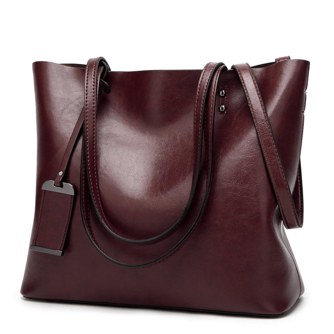 Velmira – Structured Leather Tote Bag