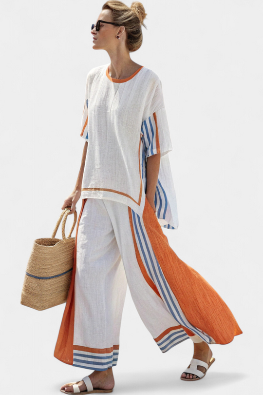 Selah – Bohemian Two-Piece Linen Set for Women