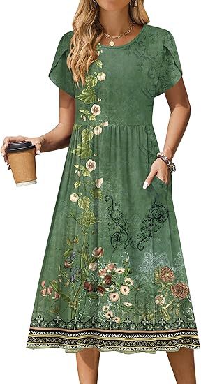 Zuleika – Boho chic printed midi dress for women