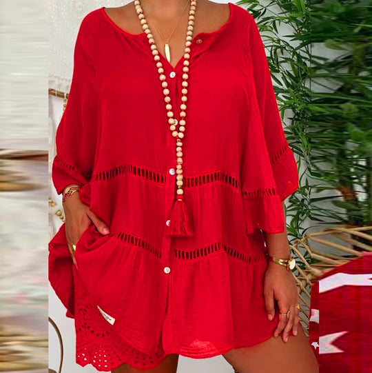 Amara – V-Neck Boho Tunic