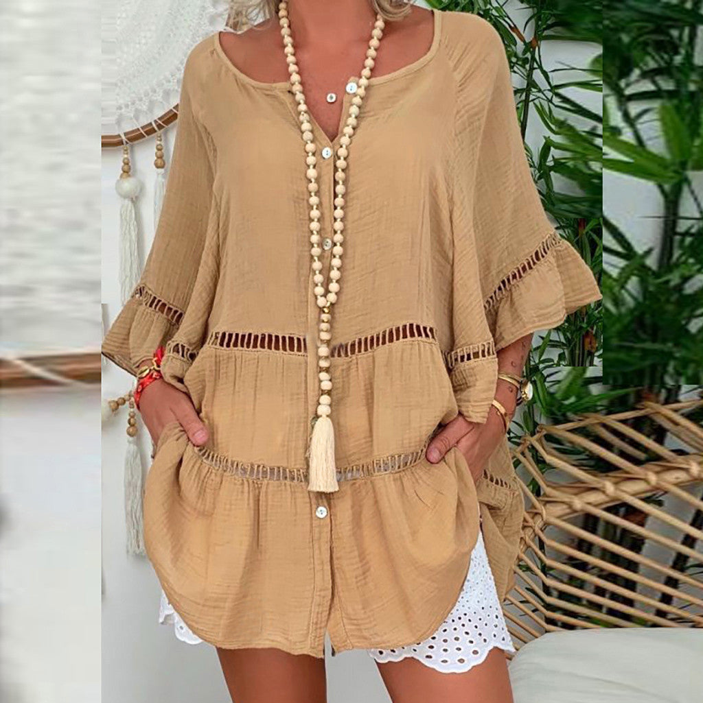 Amara – V-Neck Boho Tunic