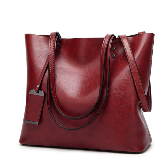 Velmira – Structured Leather Tote Bag