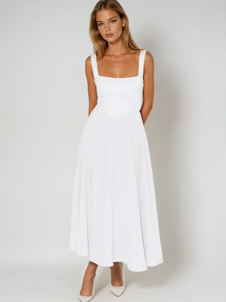 Serenya – Elegant Midi Dress