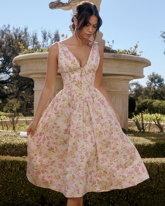 Rosavelle – Garden Bloom Midi Dress for Women